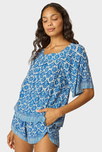 Load image into Gallery viewer, Tash Short - Fleur-De-Lis Blue