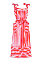 Load image into Gallery viewer, Palma Dress - Raspberry Stripe