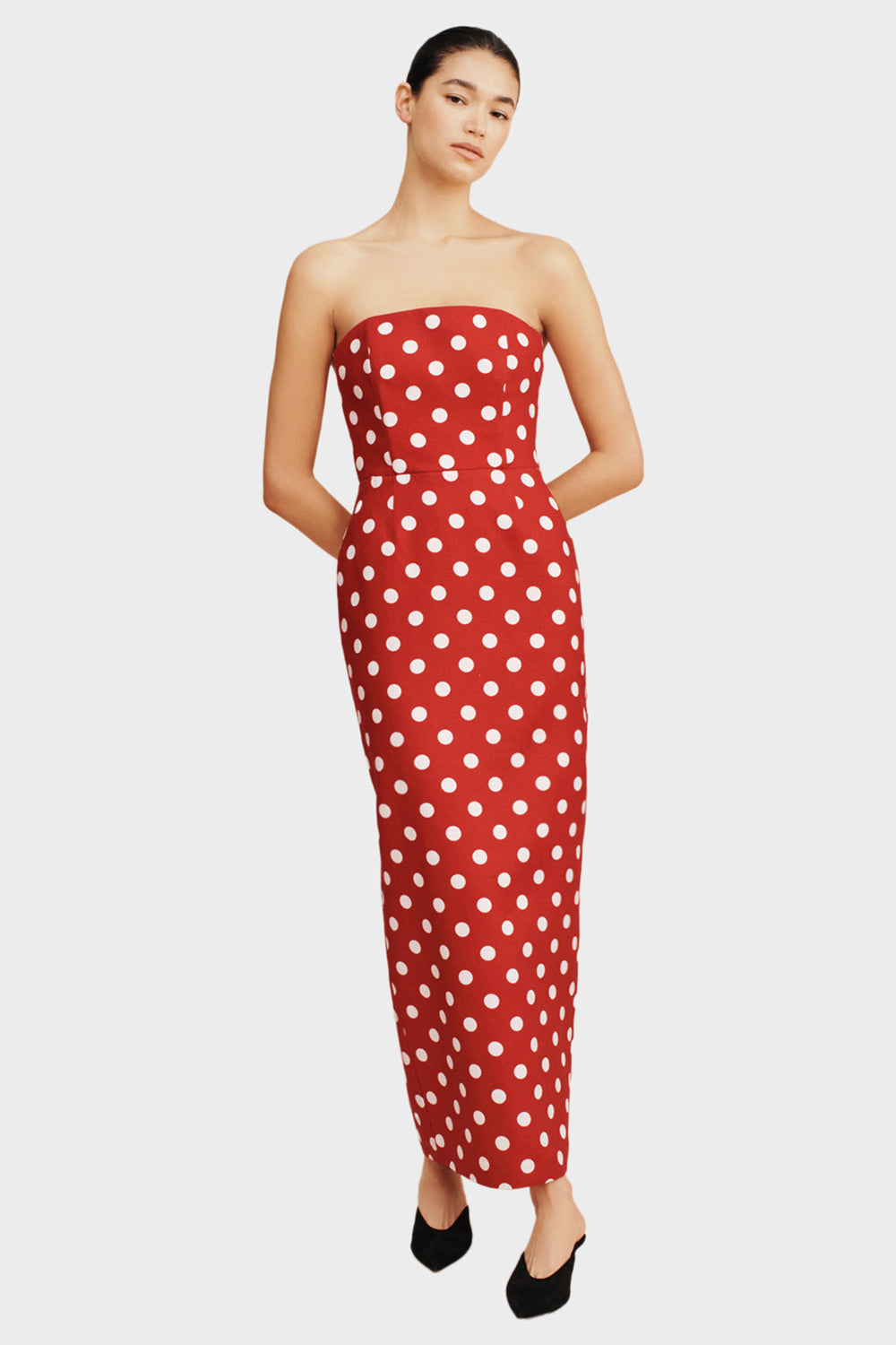 Romeo Strapless Dress - Polka Dot Apothea Romeo Strapless Dress - Polka Dot Apothea