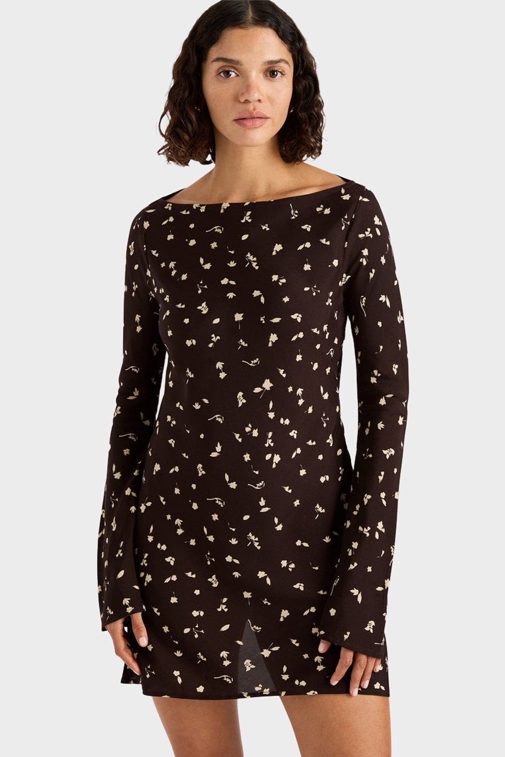 faithfull brown dress FAITHFULL Sofie Maxi Dress in Chocolate Brown