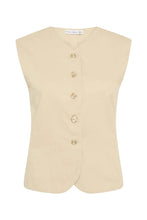 Load image into Gallery viewer, Delfina Vest - Bleached Sand