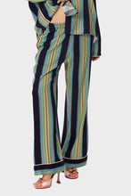 Load image into Gallery viewer, Pastelle Oversized Pants - Teal Stripes