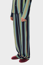 Load image into Gallery viewer, Pastelle Oversized Pants - Teal Stripes
