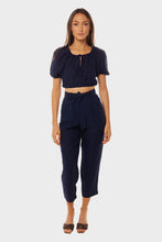 Load image into Gallery viewer, Aurora Trousers - Navy Linen