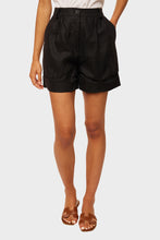 Load image into Gallery viewer, Les Deux Shorts - Black Linen