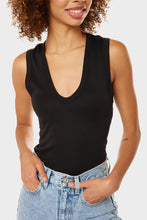 Load image into Gallery viewer, Supima Cotton Essential Sleeveless U Tank - Black
