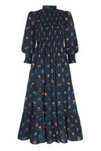 Load image into Gallery viewer, High Neck Isabel Dress - Midnight Trellis