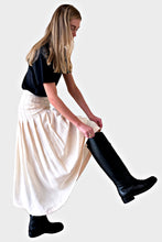 Load image into Gallery viewer, Atelier Pleated Maxi Skirt - Arctic Wolf