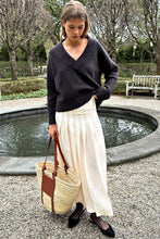 Load image into Gallery viewer, Atelier Pleated Maxi Skirt - Arctic Wolf