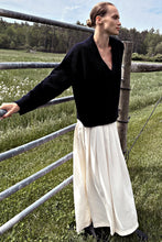 Load image into Gallery viewer, Atelier Pleated Maxi Skirt - Arctic Wolf