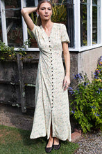 Load image into Gallery viewer, Lucyia Antique Dress - Butter Yellow Flowers