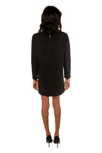 Load image into Gallery viewer, Edie Turtleneck Dress - Black Ponte