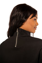 Load image into Gallery viewer, Edie Turtleneck Dress - Black Ponte