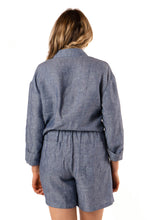Load image into Gallery viewer, Linen Leisure Short Suit - Chambray