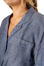 Load image into Gallery viewer, Linen Leisure Short Suit - Chambray