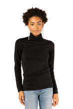 Load image into Gallery viewer, Little Turtleneck - Black Organic