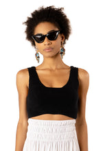 Load image into Gallery viewer, Jaclyn Crop Top Sweater - Black