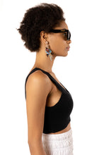 Load image into Gallery viewer, Jaclyn Crop Top Sweater - Black