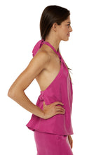 Load image into Gallery viewer, Luna Top - Magenta Cupro