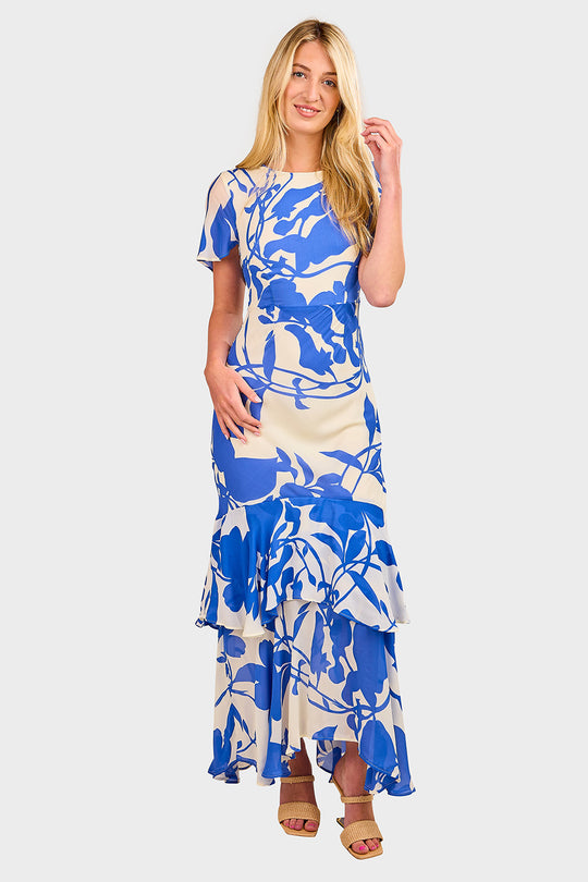Esperanza Midi Dress - Termini Floral Blue