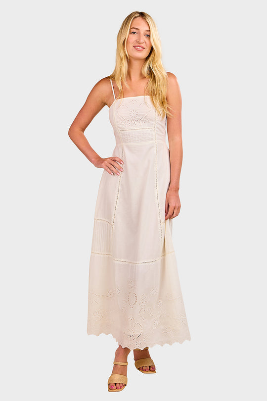 Nancie Ankle Dress - Ivory