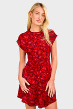 Load image into Gallery viewer, Celestina Mini Dress - Selcetta Paisley Red
