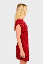 Load image into Gallery viewer, Celestina Mini Dress - Selcetta Paisley Red
