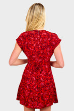 Load image into Gallery viewer, Celestina Mini Dress - Selcetta Paisley Red
