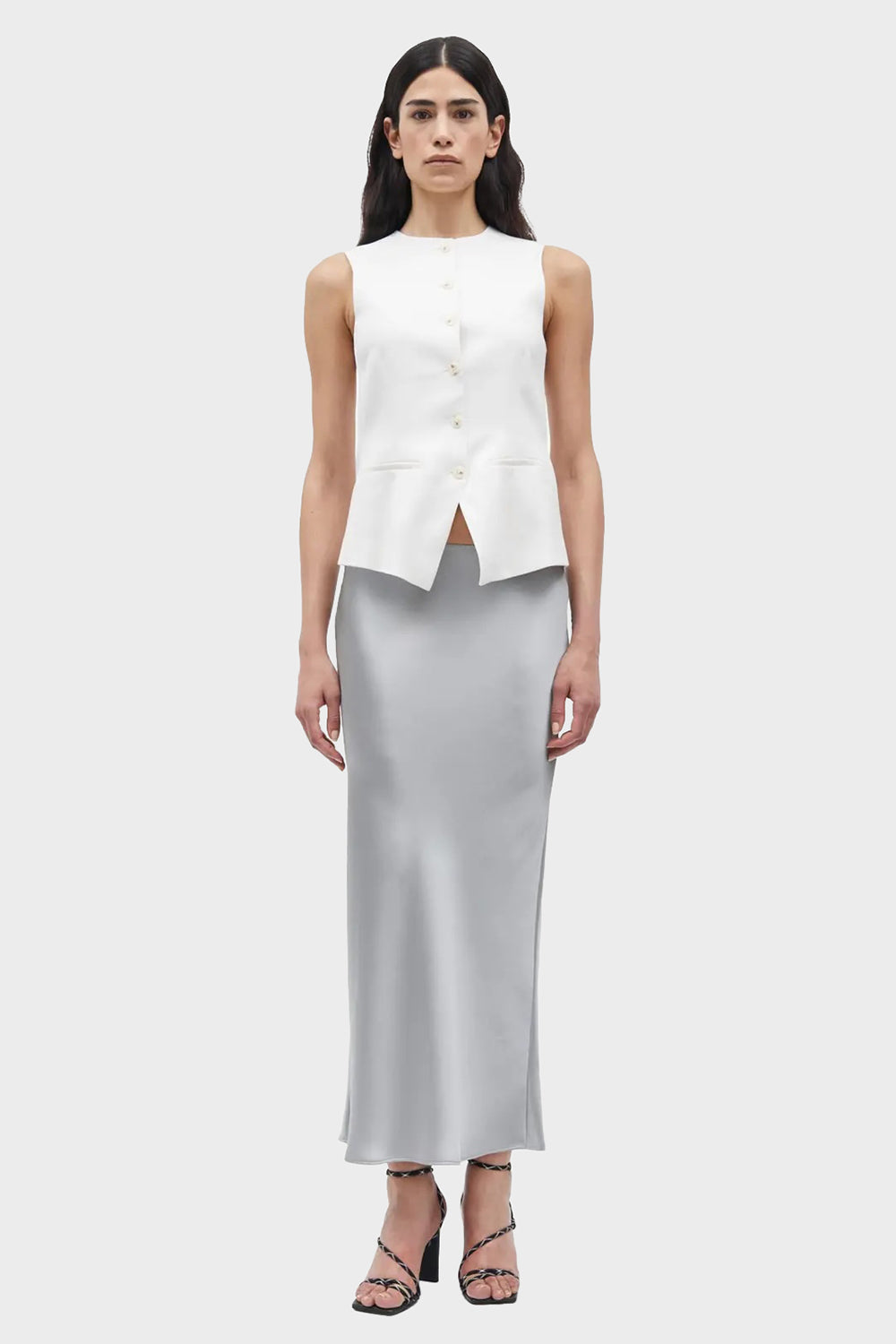 Saagneta Long Skirt - Limestone – Apothea