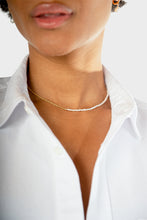 Load image into Gallery viewer, Maggie Bi-Material Necklace - Gold/Pearl
