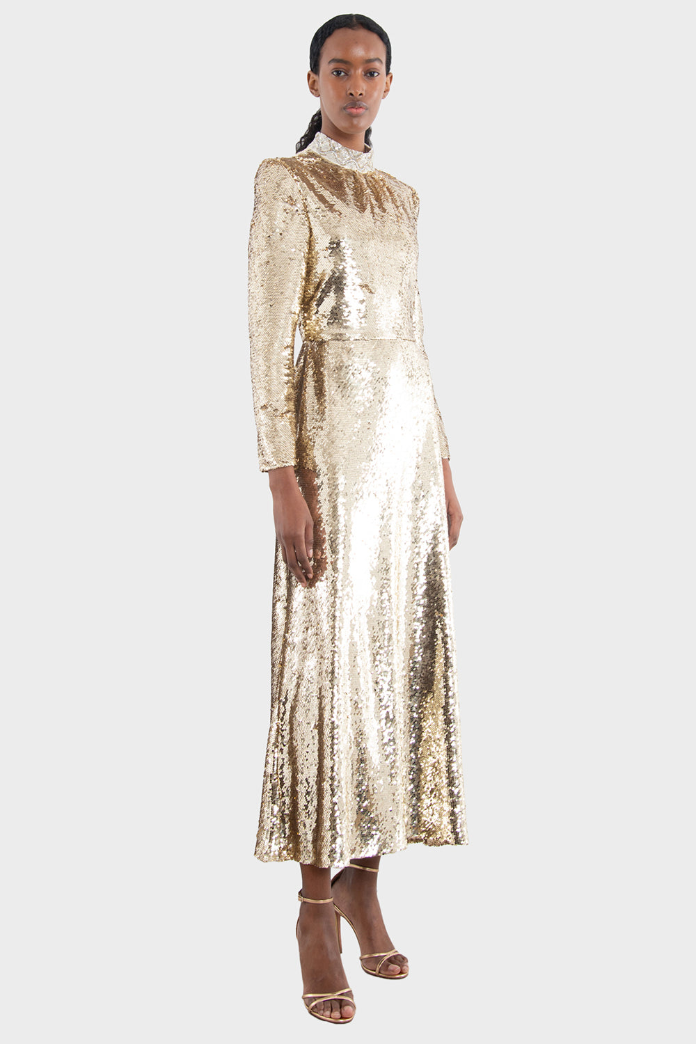 saloni sequin dress Jena Dress in Champagne