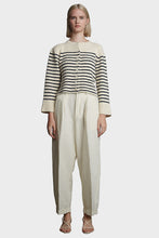 Load image into Gallery viewer, Faye Cardi - Ivory &amp; Navy Stripe
