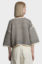 Load image into Gallery viewer, Elena Sweater - Ivory &amp; Navy Stripe
