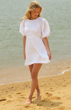 Load image into Gallery viewer, Mai Mini Dress - White Linen
