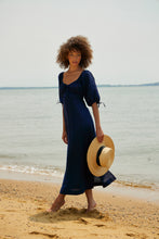 Load image into Gallery viewer, Frida Dress - Navy Linen

