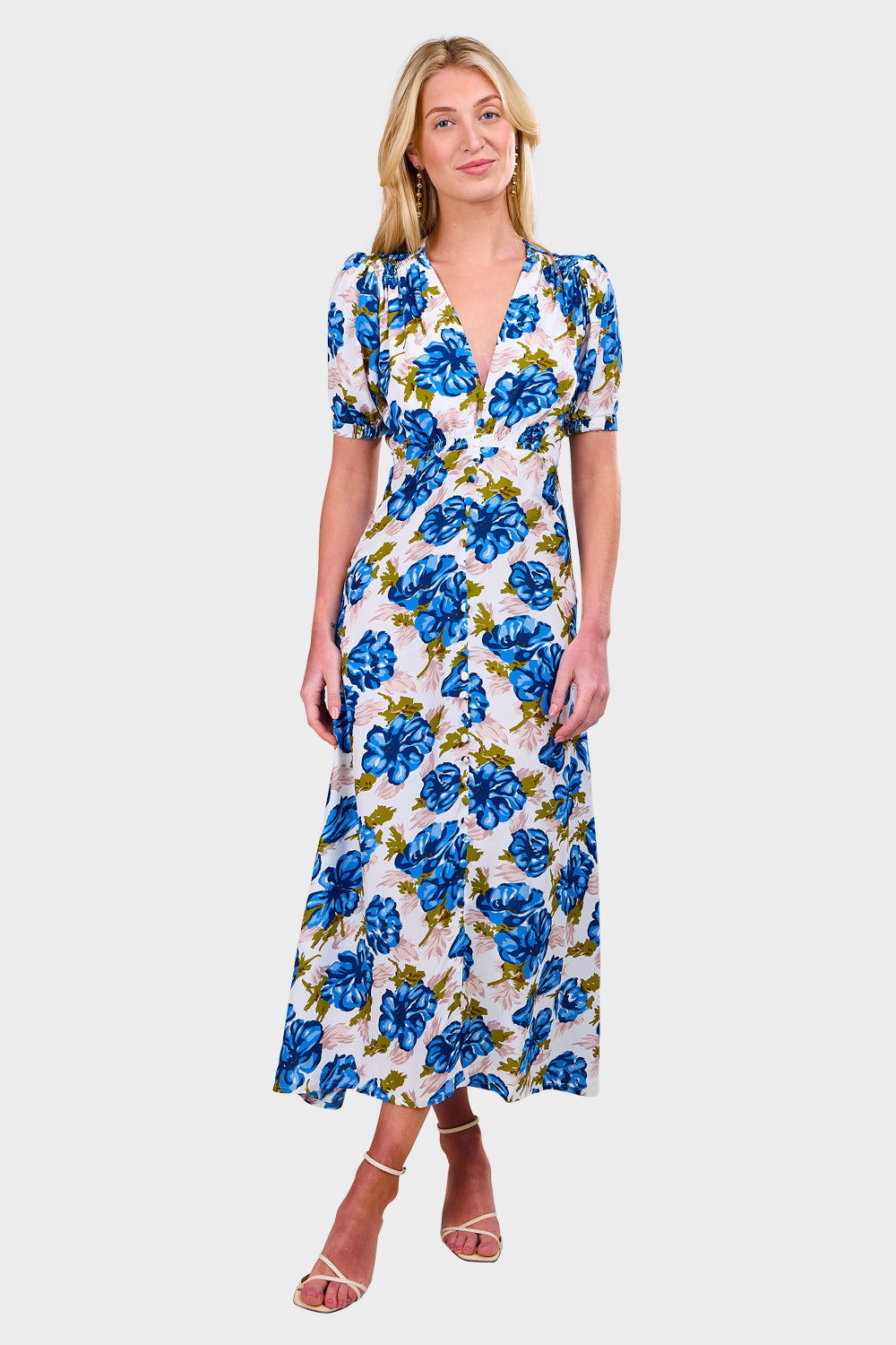 Bellavista Midi Dress - Isadora Floral Navy