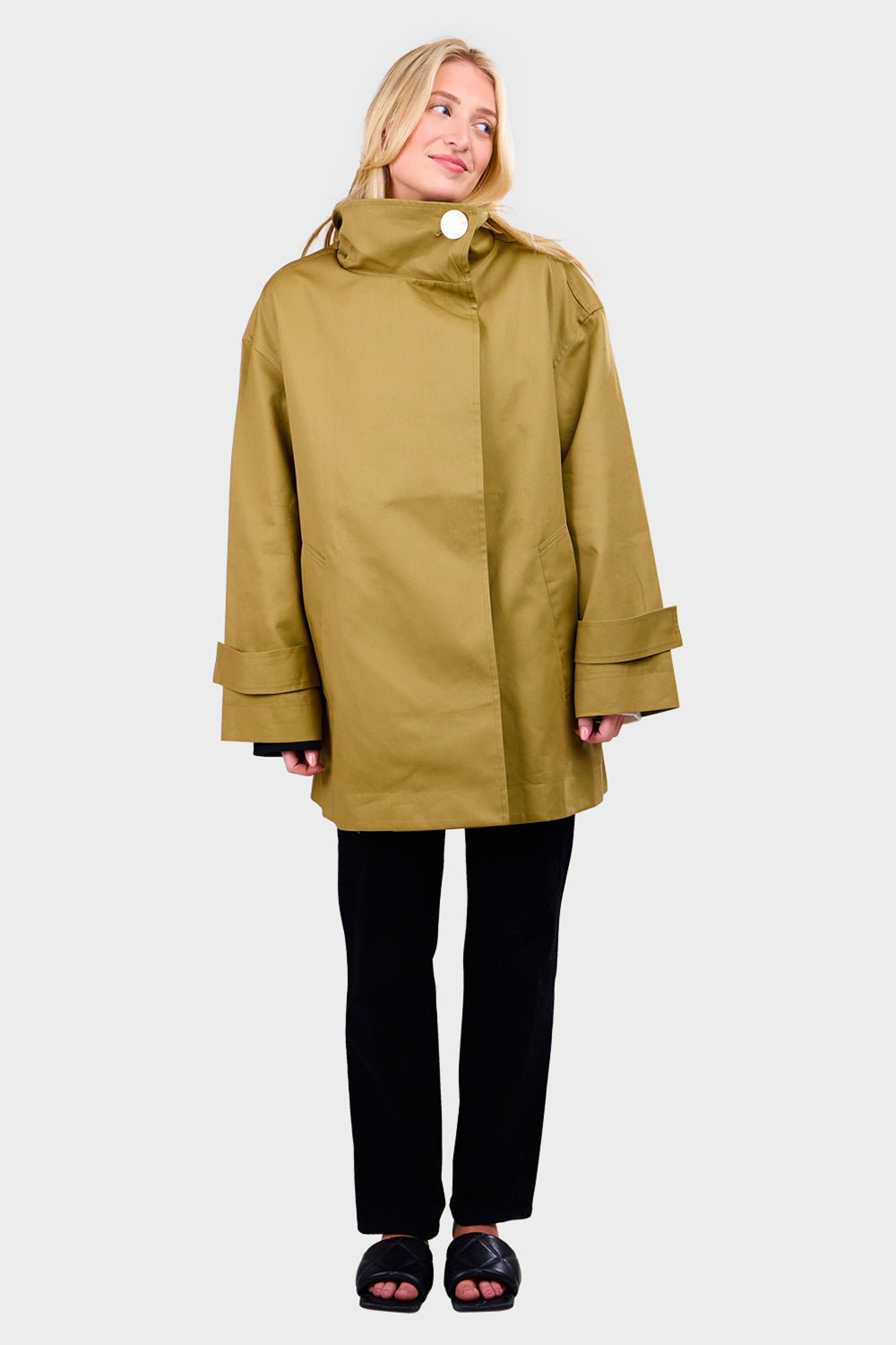 Keri Heavy Cotton Coat - Modern Camel