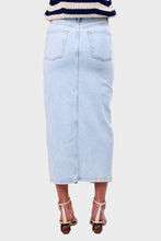Load image into Gallery viewer, Niki Soft Bleached Denim Skirt - Bleached White
