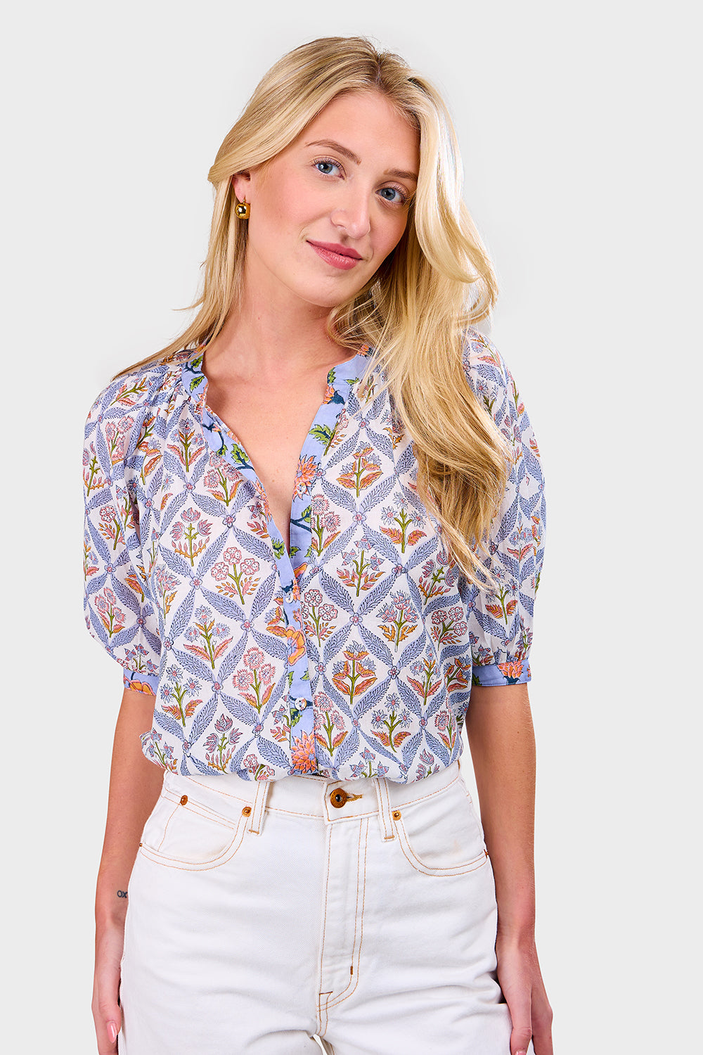 Lena Blouse - Campanilla Iris