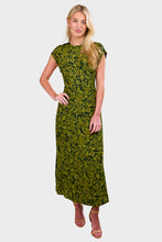 Load image into Gallery viewer, Rochella Midi Dress - Selcetta Paisley Green
