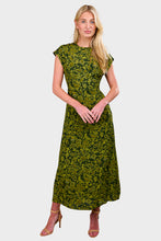 Load image into Gallery viewer, Rochella Midi Dress - Selcetta Paisley Green
