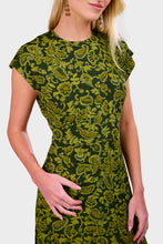 Load image into Gallery viewer, Rochella Midi Dress - Selcetta Paisley Green
