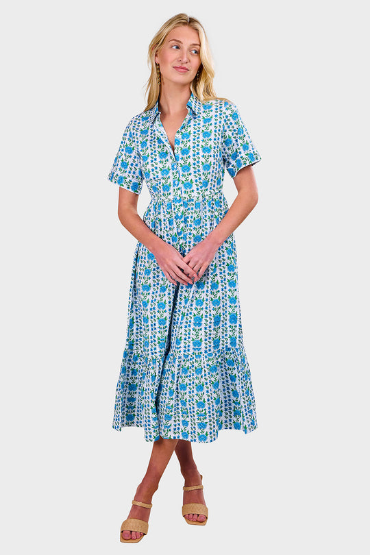 Maddy Dress - Vintage Border