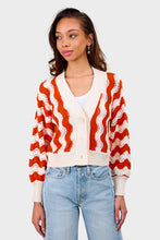 Load image into Gallery viewer, Luna Cardi - Ivory &amp; Tomato Combo
