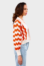 Load image into Gallery viewer, Luna Cardi - Ivory &amp; Tomato Combo
