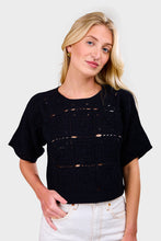 Load image into Gallery viewer, Arden Crochet Top - Black
