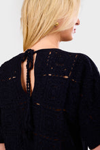 Load image into Gallery viewer, Arden Crochet Top - Black
