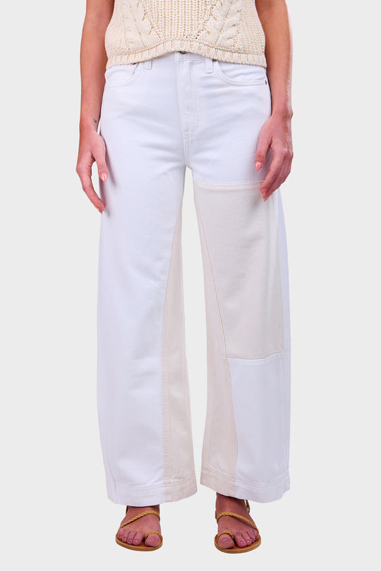 Devon Crop Rework Jean - White Light