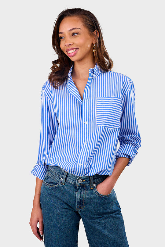 Ryan Shirt - Miller Stripe Bright Blue