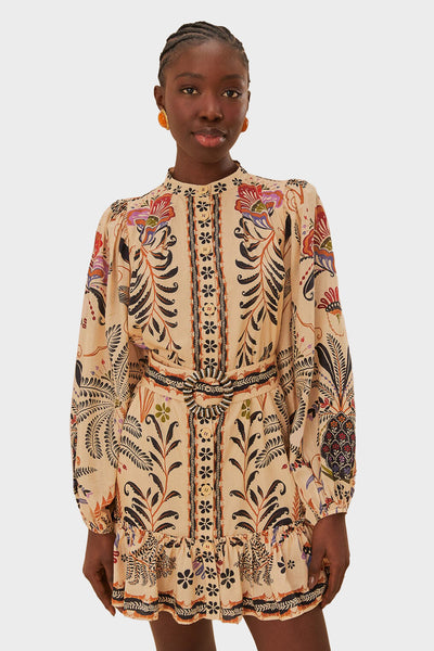 Classic Nature Sand Mini Dress  Apothea